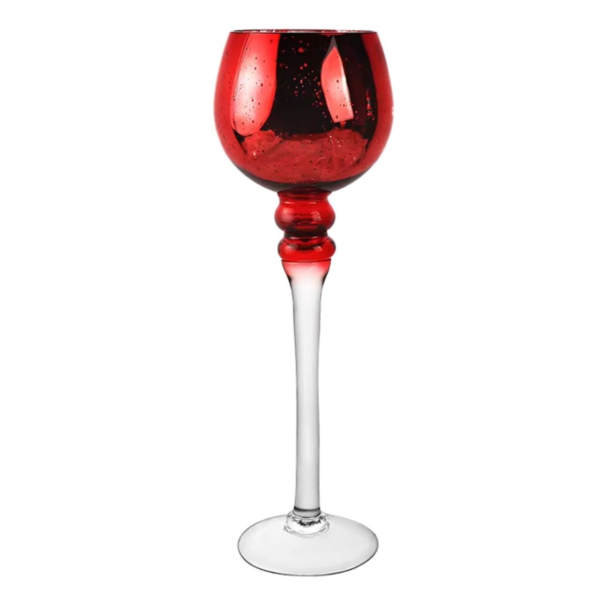 GENERICO - Candelabro Copa de Vidrio Portavela - 30 cm