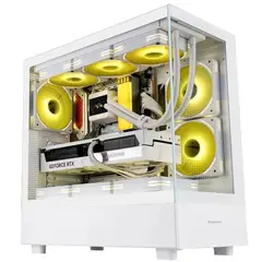 GENERICO - GABINETE ENDURA PRO WHITE SEGOTEP E-ATX + 6 VENTILADORES