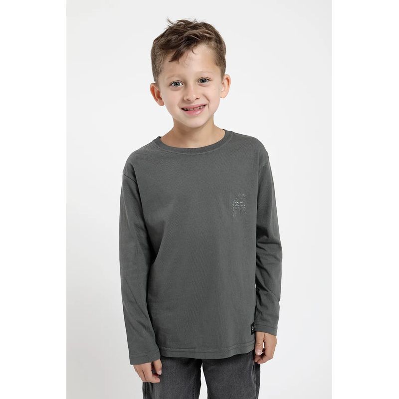 FROENS - Polera manga larga kids Helechos verde - Algodón orgánico froens_.