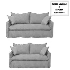 HORIZONTE URBANO - LIVING, 3 CUERPOS Y 2 CUERPOS GRIS CLARO AMANDA