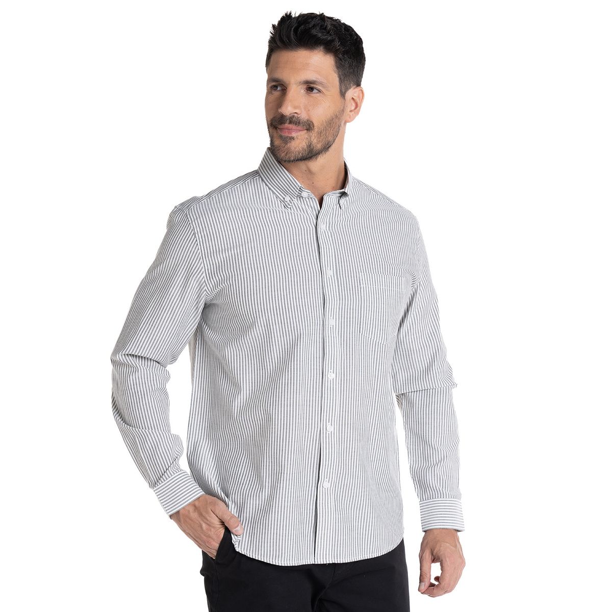 KOTTING - CAMISA OXFORD LISTADA REGULAR FIT KOTTING