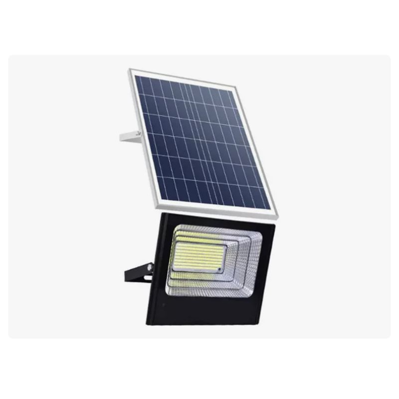 GENERICO - Foco Reflector Solar Interior Y Exterior 500w Color Negro.