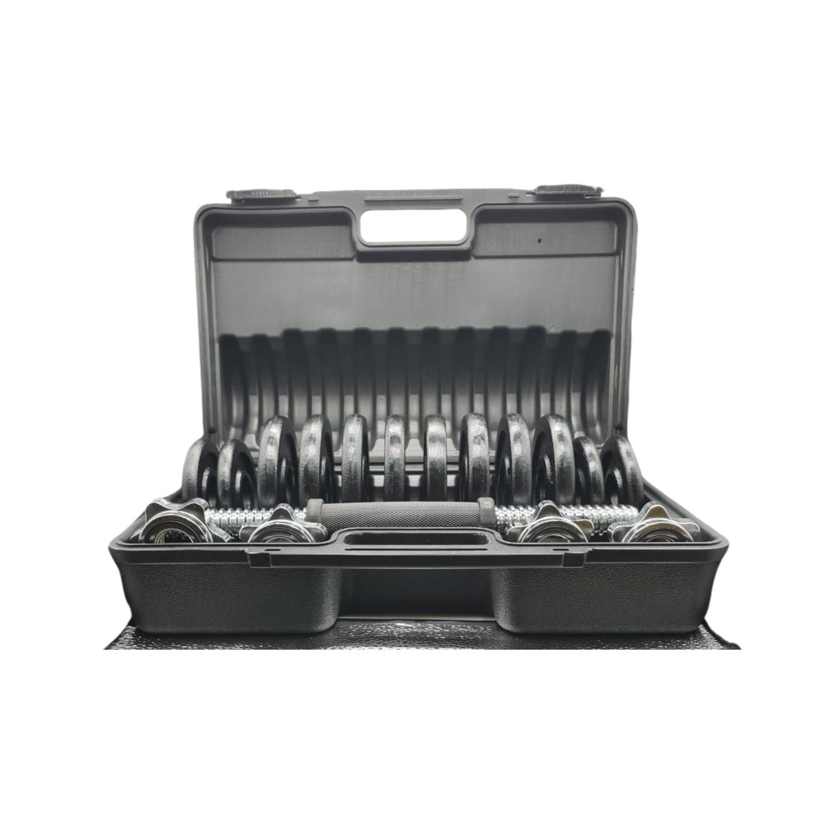 GENERICO - Kit 2 Mancuernas + Maleta De Transporte 14 Kg Total