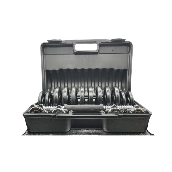 GENERICO - Kit 2 Mancuernas + Maleta De Transporte 14 Kg Total