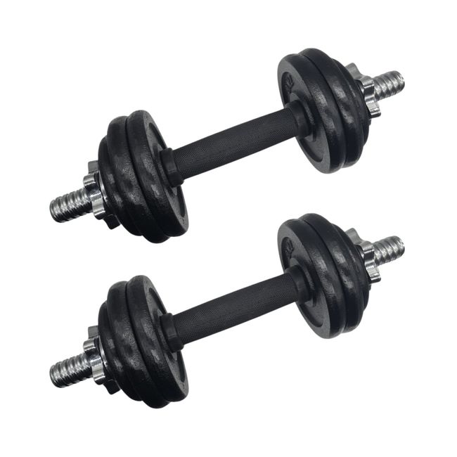 GENERICO - Kit 2 Mancuernas + Maleta De Transporte 14 Kg Total