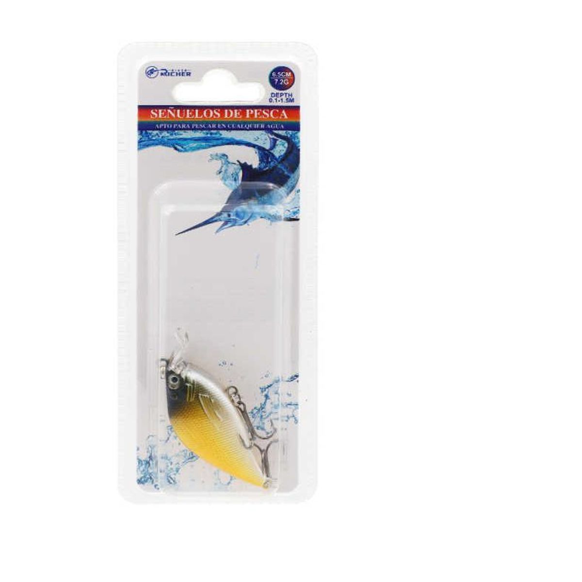 GENERICO - Pack 3 Señuelo Pesca 7.2g