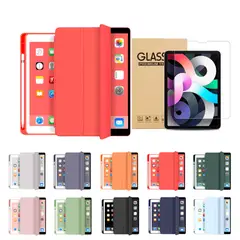 GENERICO - Fundas iPad Más Lámina De Vidrio Para iPad Mini 4-5 - Rojo