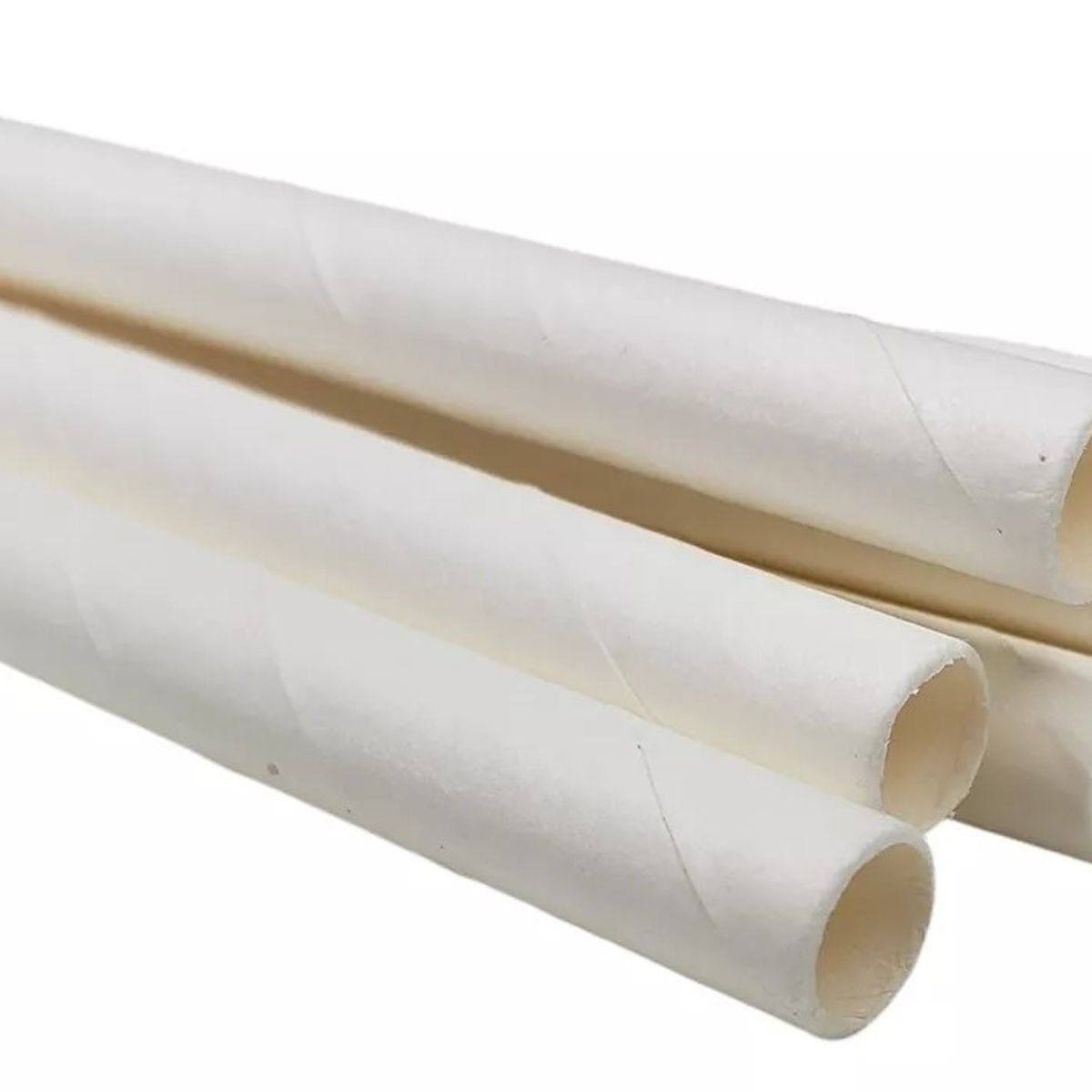 ARGOS - Set Bombillas De Papel Blanco 100 Unidades