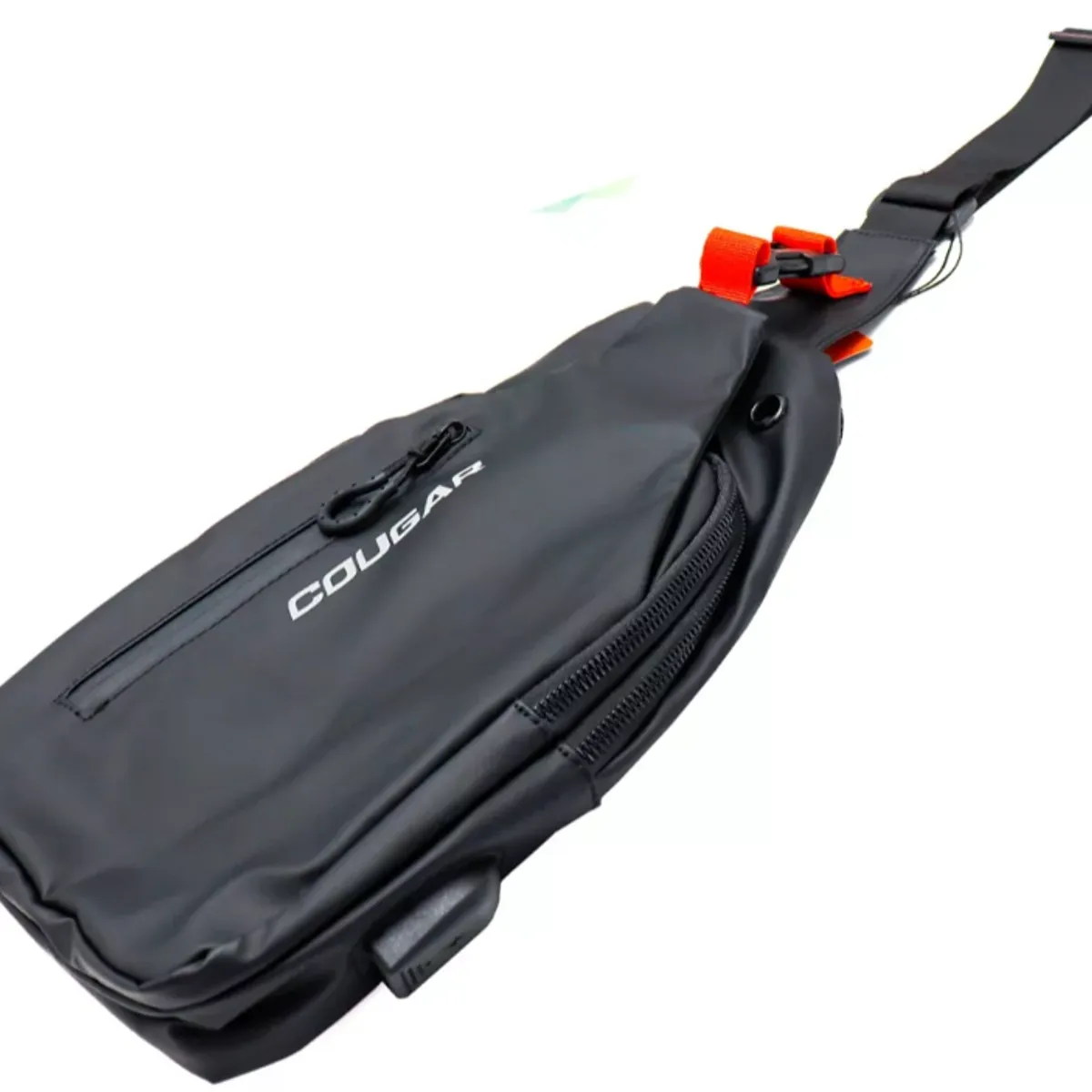 COUGAR - Bolso - Cougar Uniride Sling Bag - USB - Black - 33 x 20 x 5cm