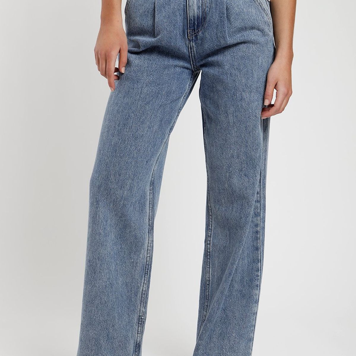 FROENS - Pantalón jeans pinzas mujer Froens