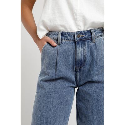 Imagen 2 del producto Pantalón jeans pinzas mujer