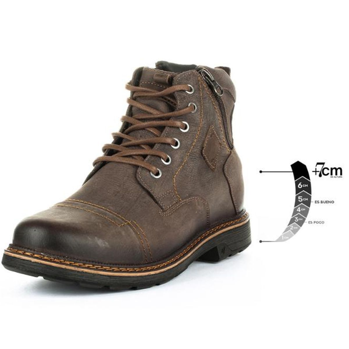MAX DENEGRI - Botín Hombre Highlander Café Max Denegri +7cms - Café - 44