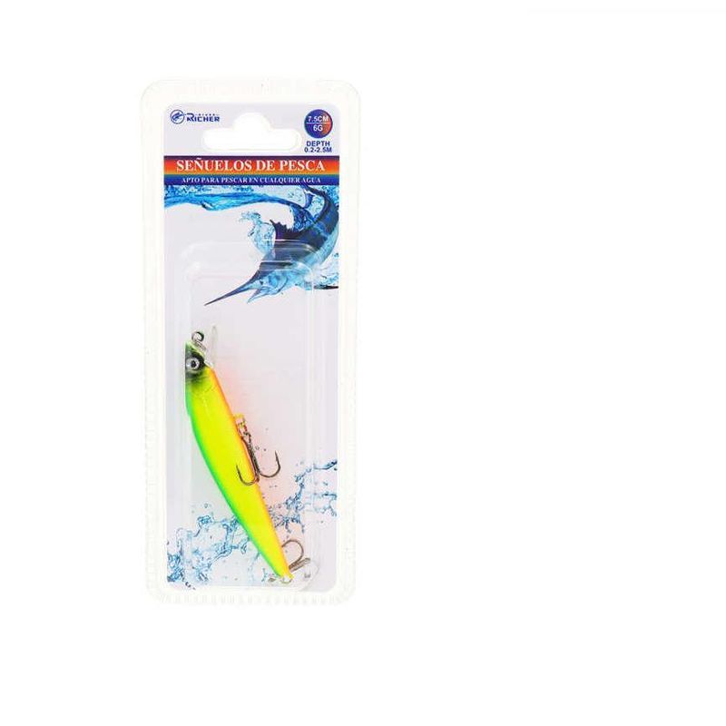 GENERICO - Pack 3 Señuelo de Pesca 6G