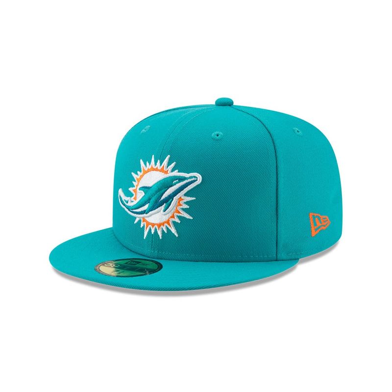 NEW ERA - Gorra 59Fifty Miami Dolphins NFL  Clásicos Turquoise