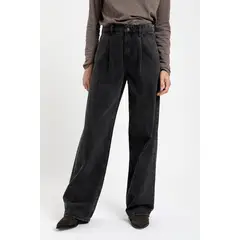 FROENS - Pantalón jeans pinzas mujer