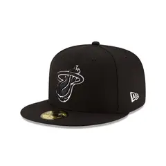 NEW ERA - Gorra 59Fifty Miami Heat NBA Clásicos Black