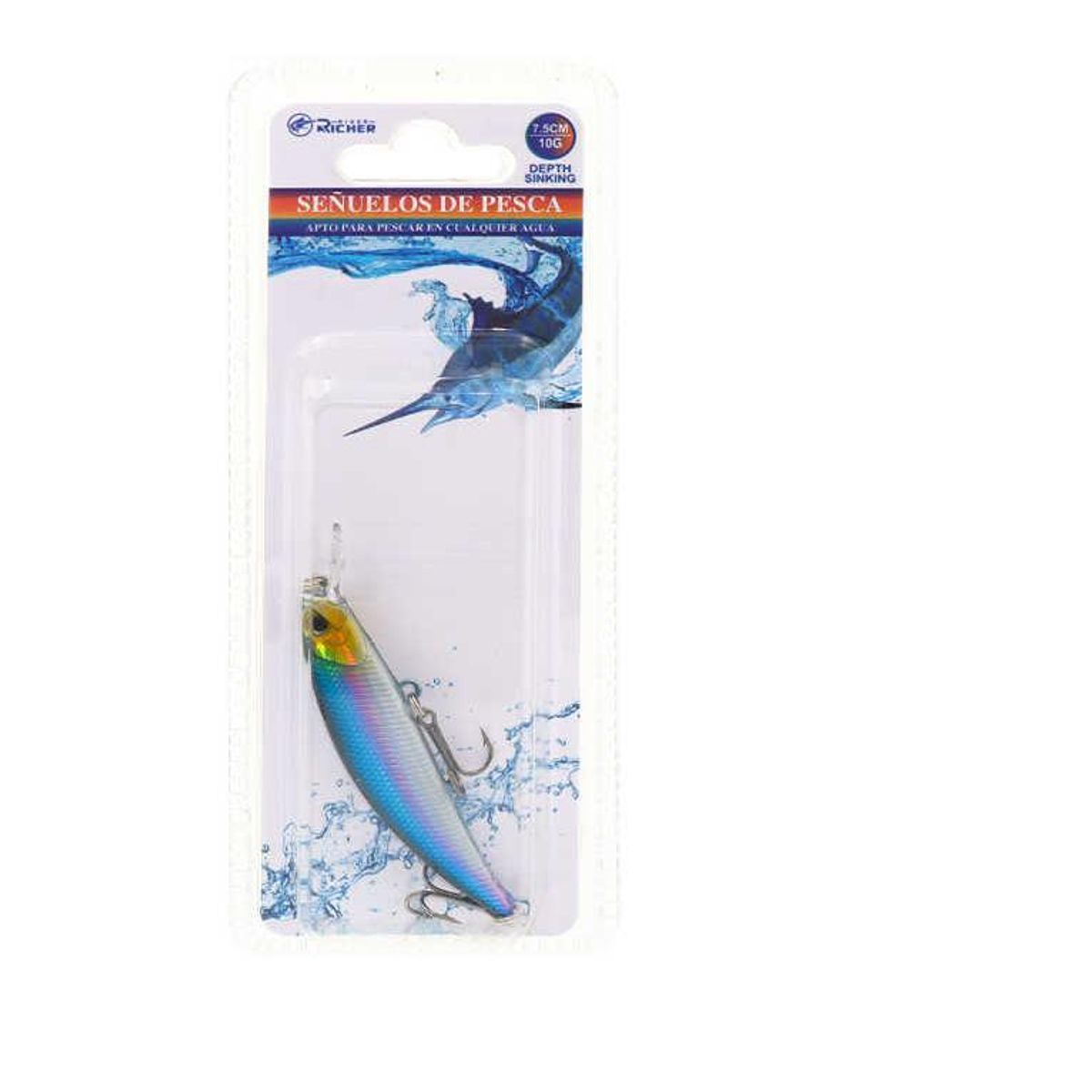 GENERICO - Pack 3 Señuelo Pesca 10G