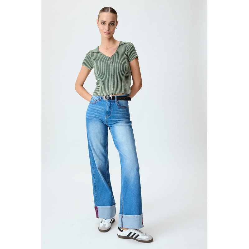 IO - Sweater Verde Musgo Mujer Io