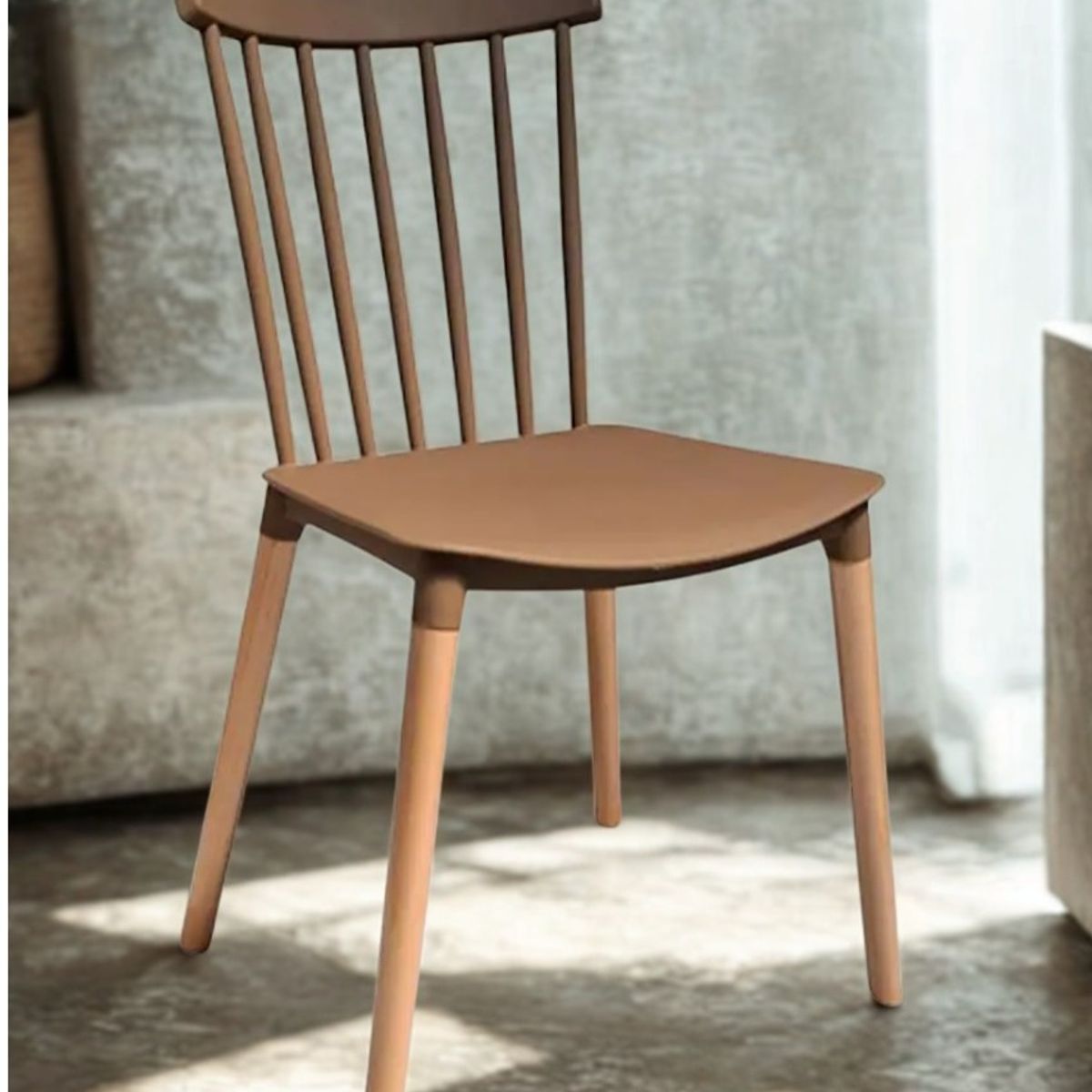 CORI CORI - Silla Windsor Polipropileno Cafe