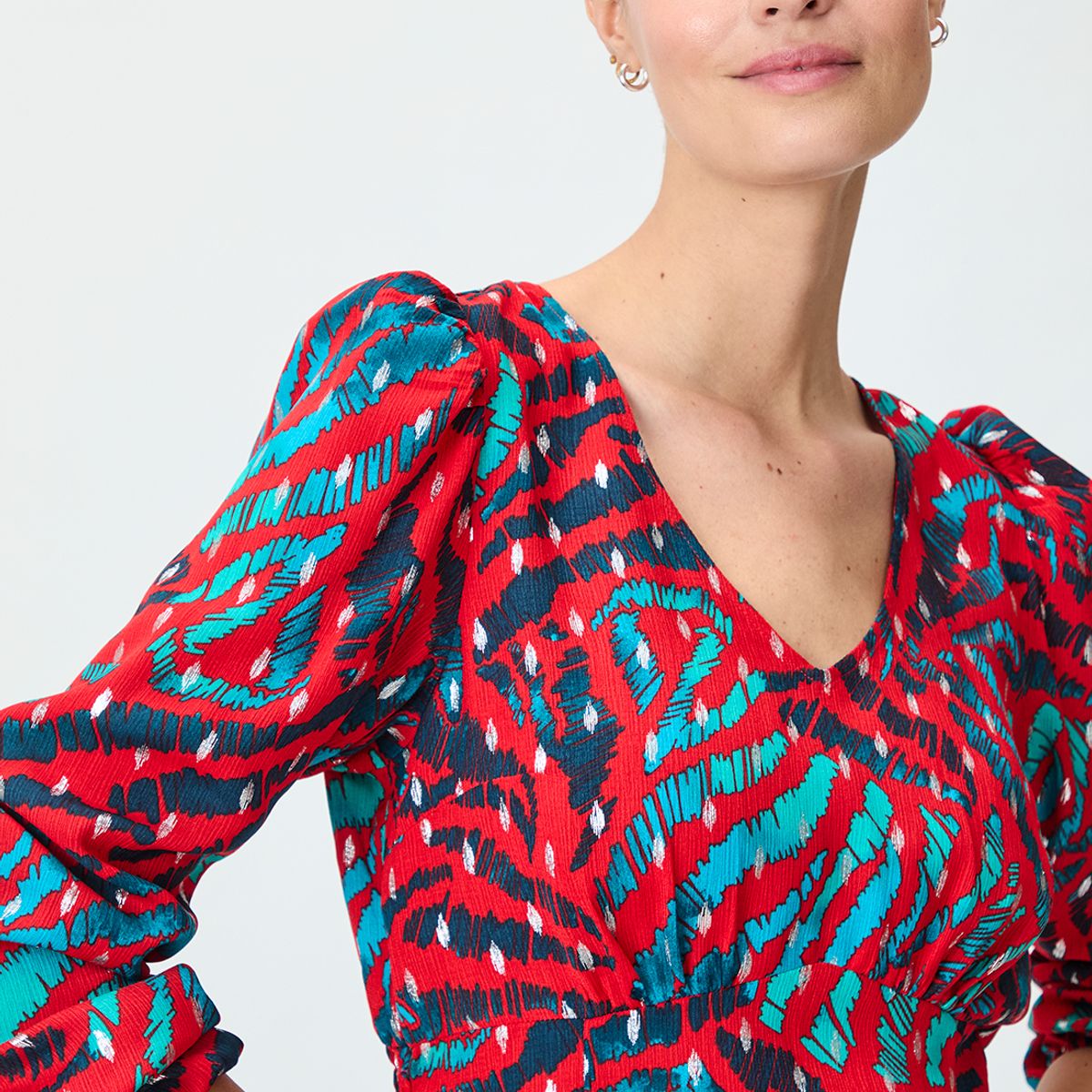 IO - Blusa Manga Larga Rojo Mujer Io