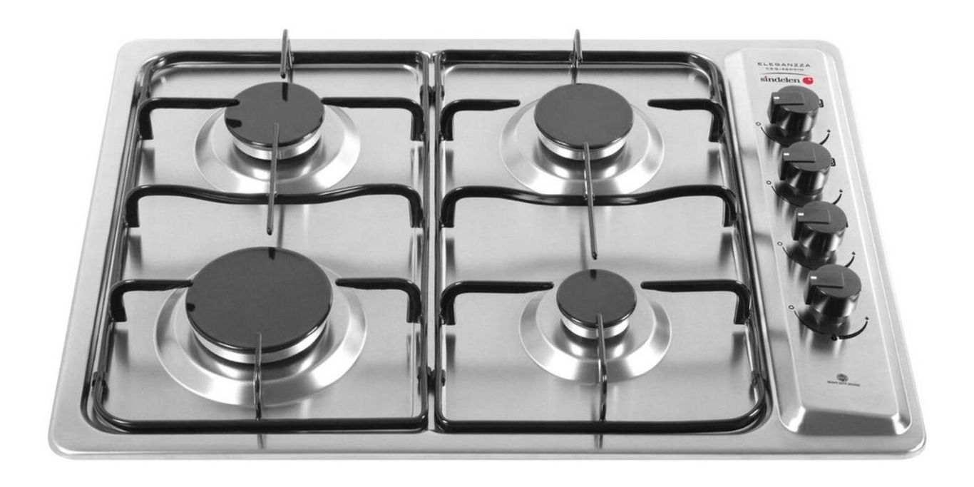 SINDELEN Encimera A Gas 4 Platos Inox Ceg-4600in