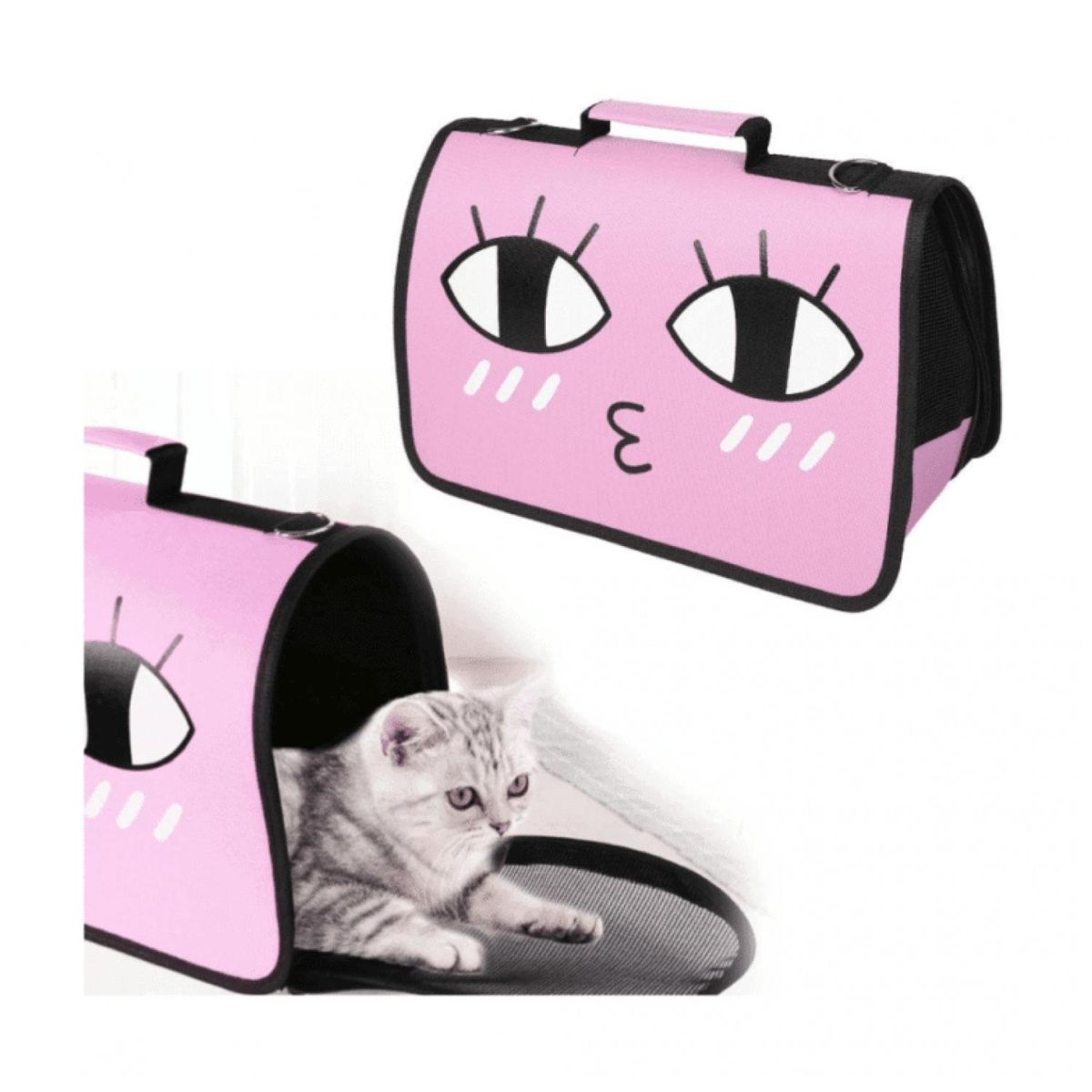 GENERICO - Bolso Transportador De Mascotas Mediano Perro O Gato Viajes