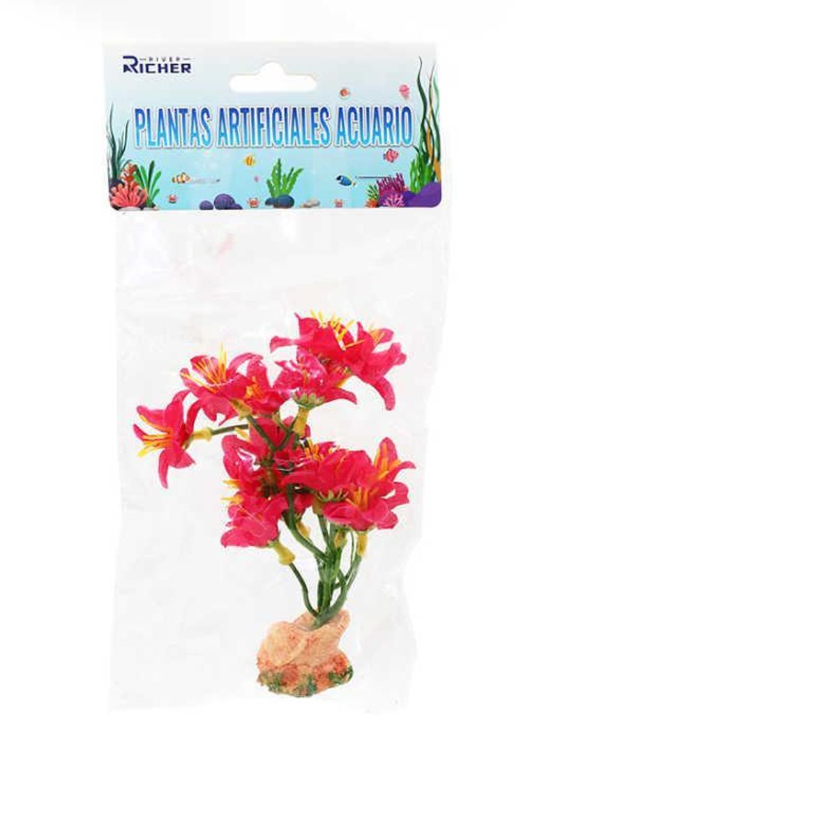 GENERICO - Pack 3 Planta Artificial para Acuario