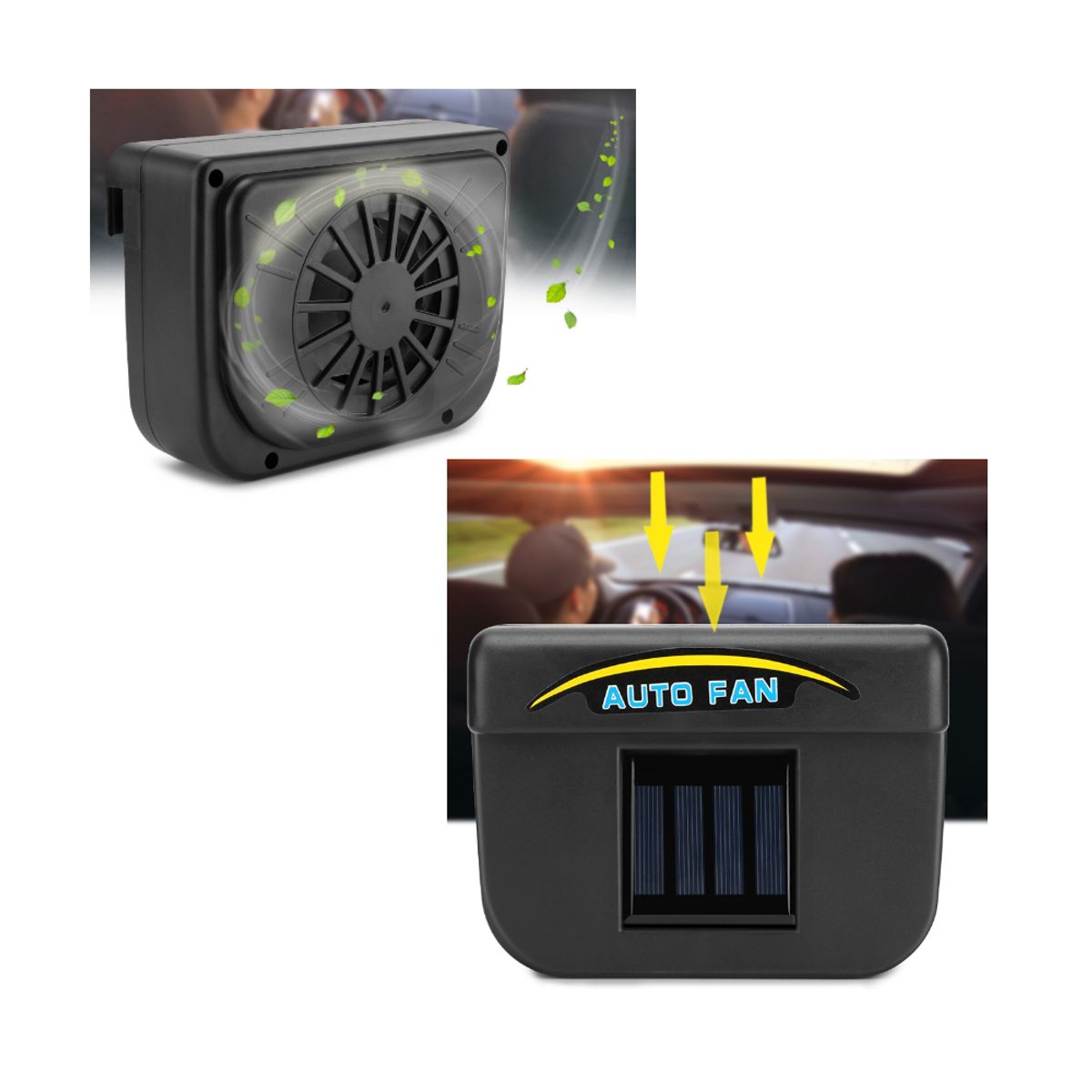 GENERICO - Ventilador Solar Para Automóvil