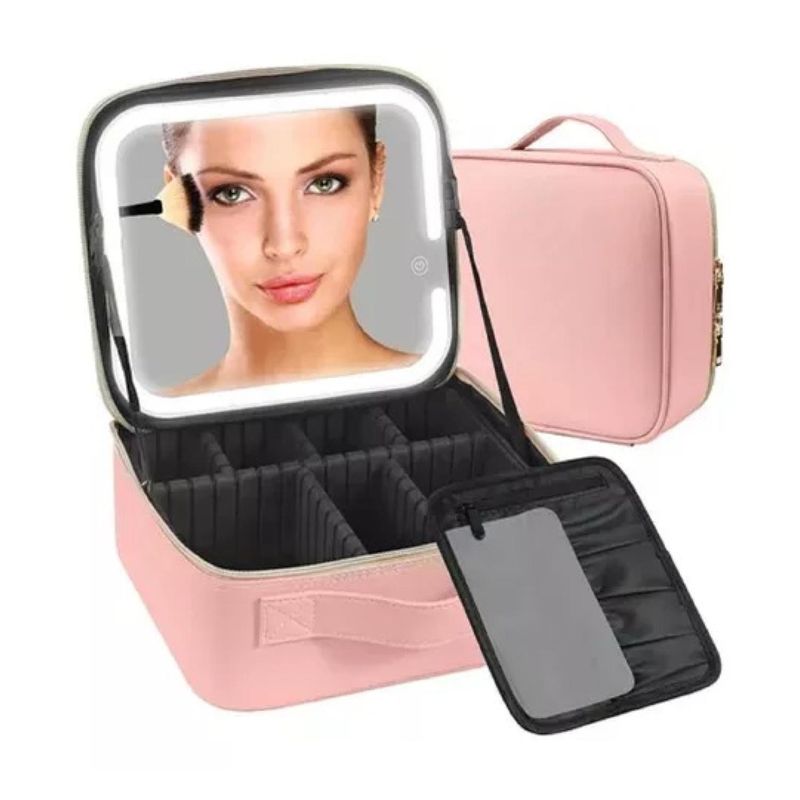 GENERICO - Bolso Cosmetiquero Con Luz Led