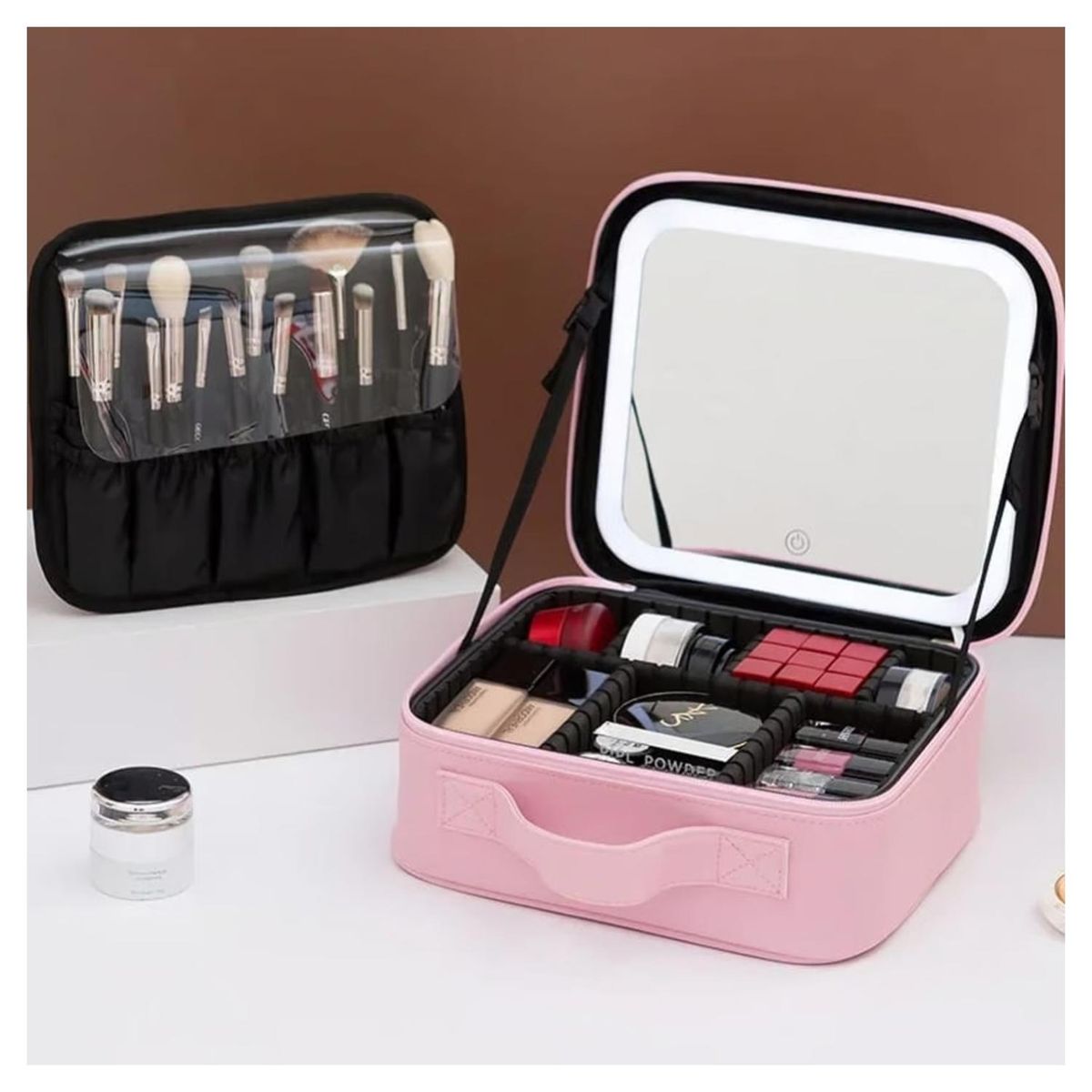 GENERICO - Bolso Cosmetiquero Con Luz Led
