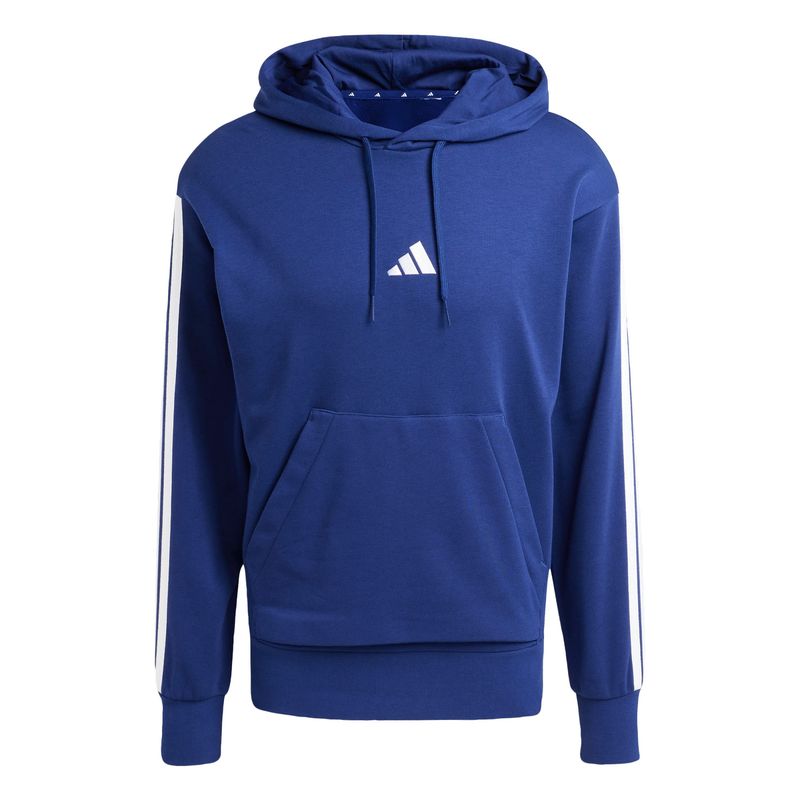ADIDAS - Polerón con Capucha Essentials 3 Tiras Felpa Francesa