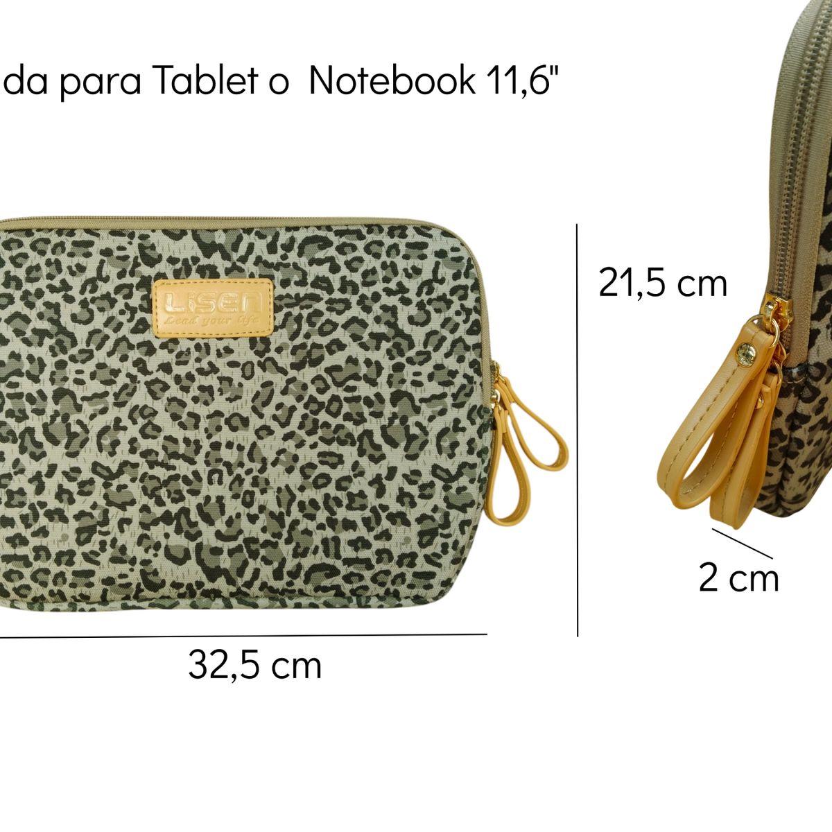 GENERICO - Funda Tablet /notebook 11,6 Pulgadas - Animal Print Rosado