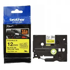 BROTHER - Cinta Etiquetadora TZE-FX631 12mm Negro En Amarillo