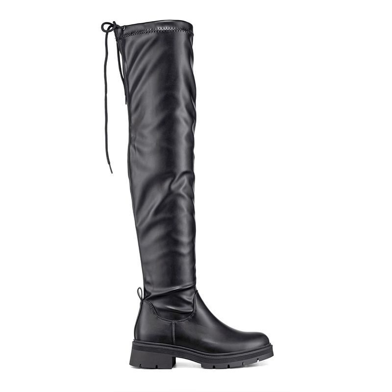 WEIDE - Bota Larga Casual Mujer Eco Cuero Plataforma Moda Weide ZS69