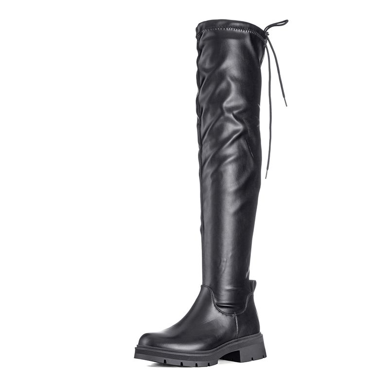 WEIDE - Bota Larga Casual Mujer Eco Cuero Plataforma Moda Weide ZS69