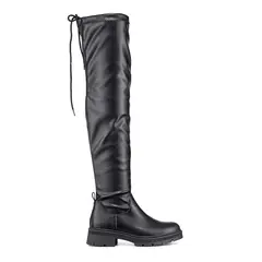 WEIDE - Bota Larga Casual Mujer Eco Cuero Plataforma Moda ZS69