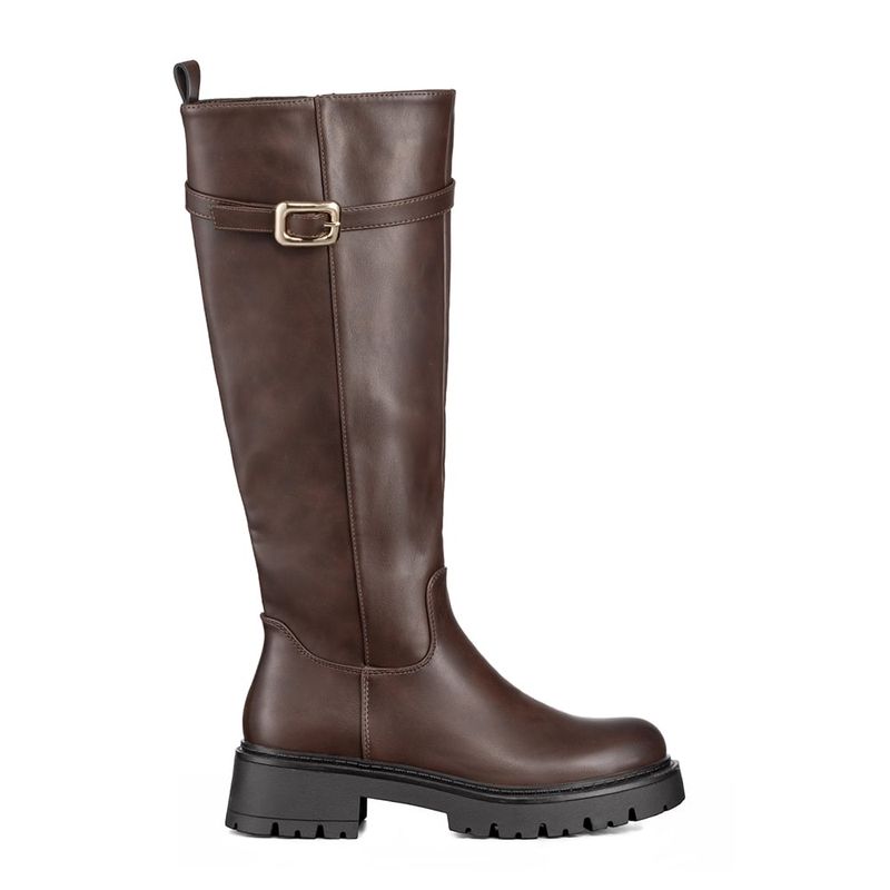 WEIDE - Bota Larga Mujer Eco Cuero Moda Antideslizante Weide CZY617