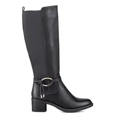 WEIDE - Bota Larga Mujer Casual Eco Cuero Tacon Grueso ZS71