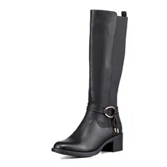 WEIDE - Bota Larga Mujer Casual Eco Cuero Tacon Grueso ZS71