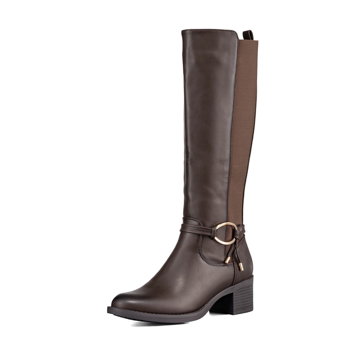 WEIDE - Bota Larga Mujer Casual Eco Cuero Tacon Grueso Weide ZS71