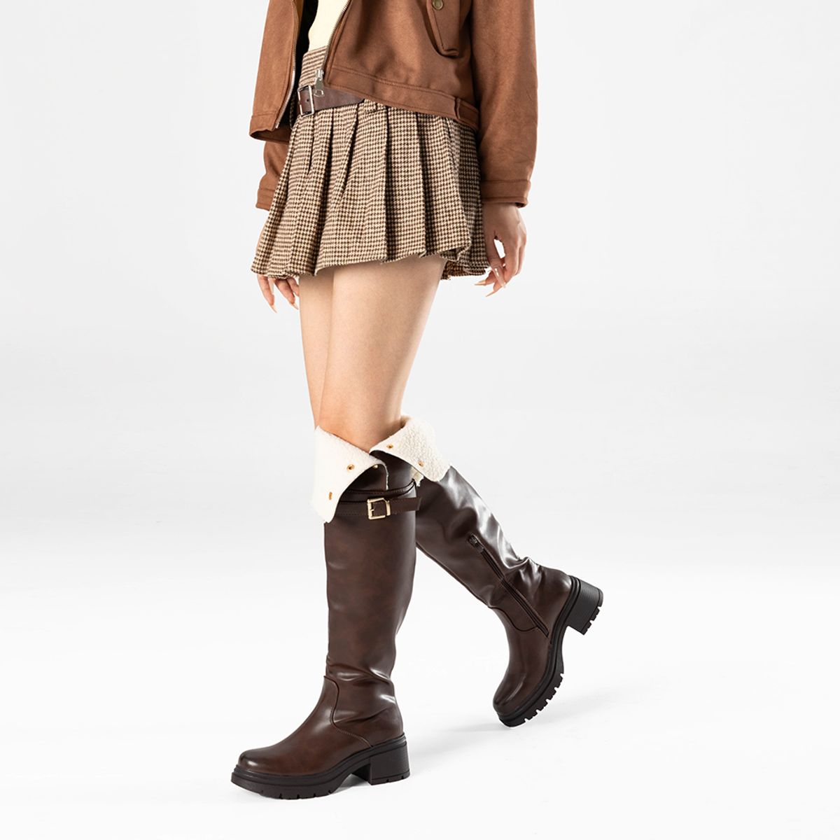 WEIDE - Botas Largas Mujer De Moda Comodo Tacon Grueso Weide CZY615