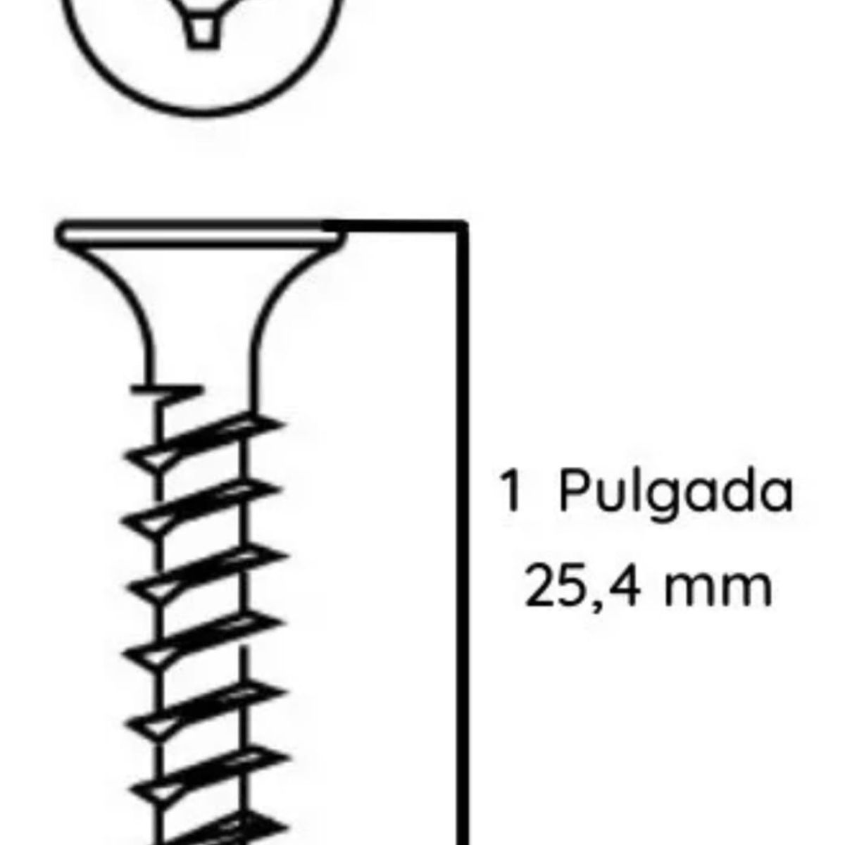 GENERICO - Tornillo Volcanita Punta Fina 6x1 Zinc 500 unds
