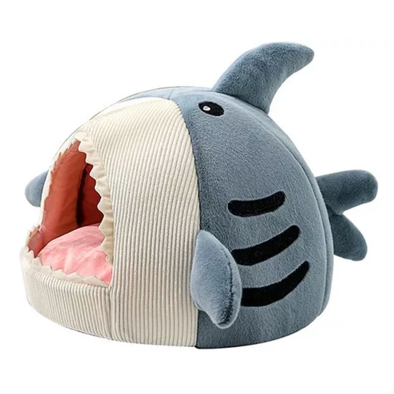 GENERICO - Cama plush iglú nido para gatos y perros L grande multicolor