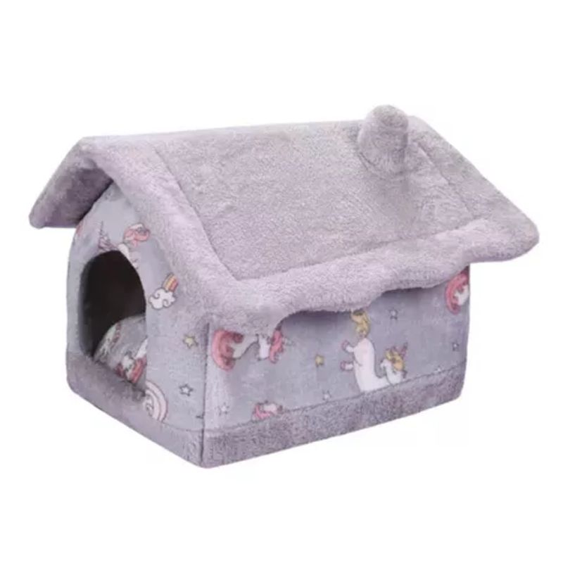 GENERICO - Casa cama para mascotas felpa super suave talla M multicolor