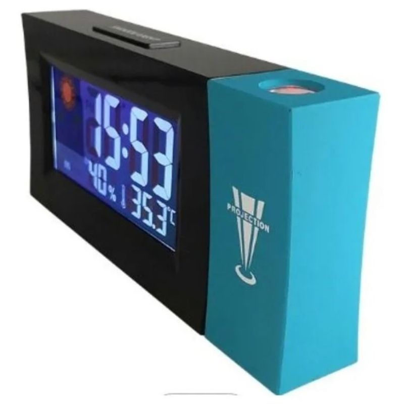 GENERICO - RELOJ DESPERTADOR DIGITAL PANTALLA LED RELOJ DE PROYECCIÓN