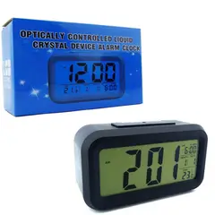 GENERICO - RELOJ DESPERTADOR DIGITAL TEMPERATURA CON ALARMA Y LUZ