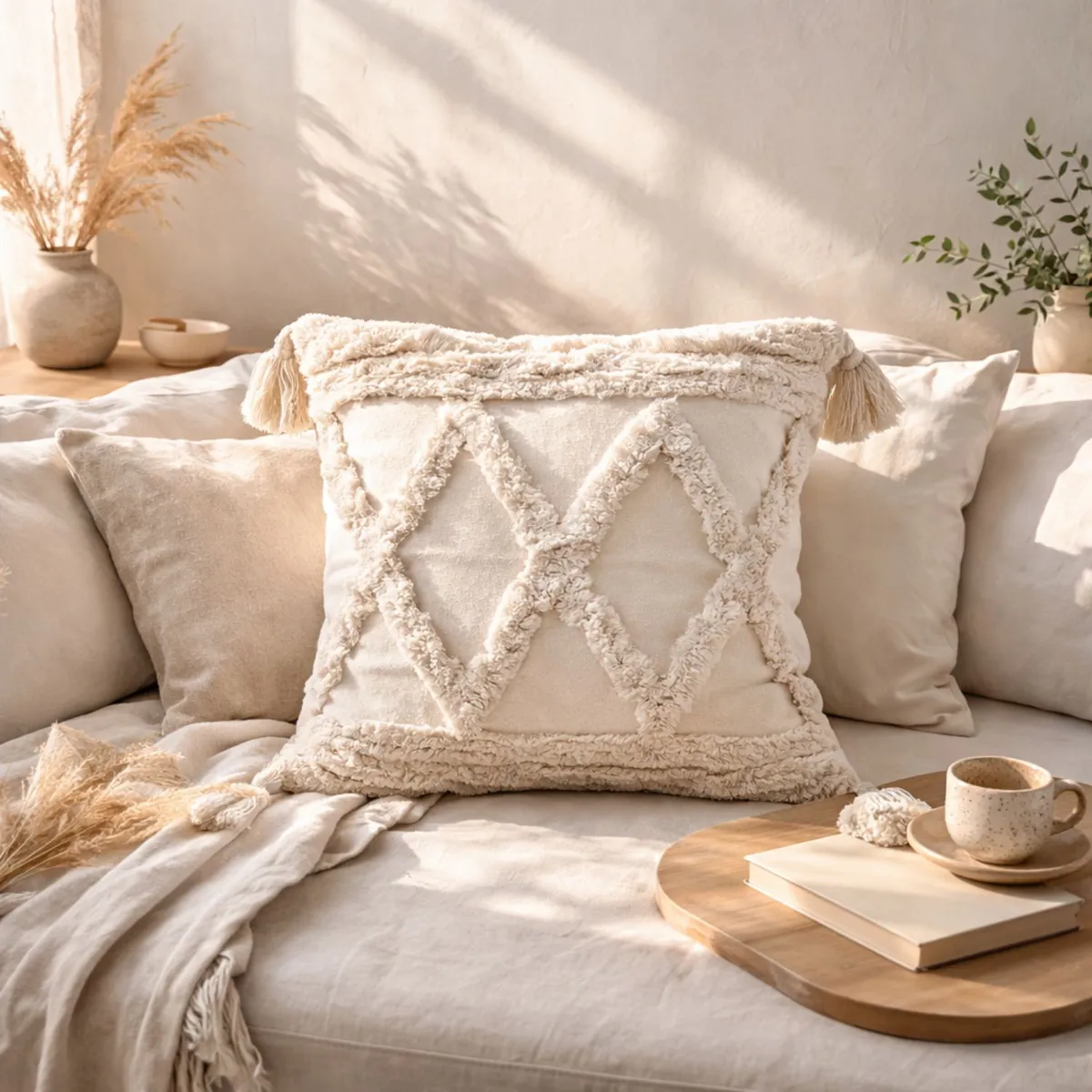 COLETTE - Funda de Cojín Boho Geo 45 x 45
