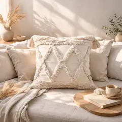 COLETTE - Funda de Cojín Boho Geo 45 x 45