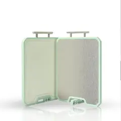 GENERICO - Tabla De Cortar Para Cocinar Doble Cara Con Acero Inoxidable