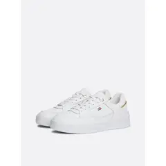 TOMMY HILFIGER - Zapatillas Essential Basket Con Logo Blanco